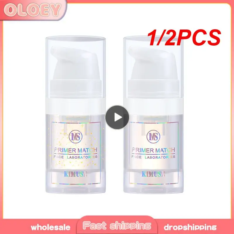 1/2pcs Make-up Primer Gesicht Basis Gel feuchtigkeit spendende Serum lotion unsichtbare Poren matt Finishing Öl kontrolle glatte feine Linien Gesicht