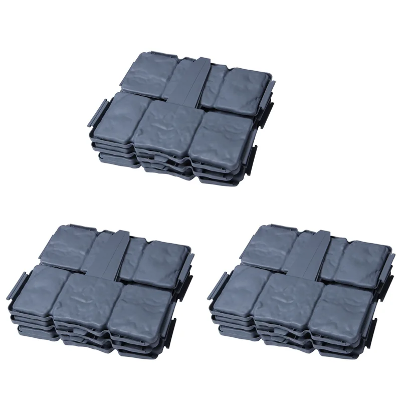 

A23P 36 шт. серая окантовка для садового забора с эффектом булыжника, пластиковая окантовка для газона, украшения для растений, границы для цветочной кровати