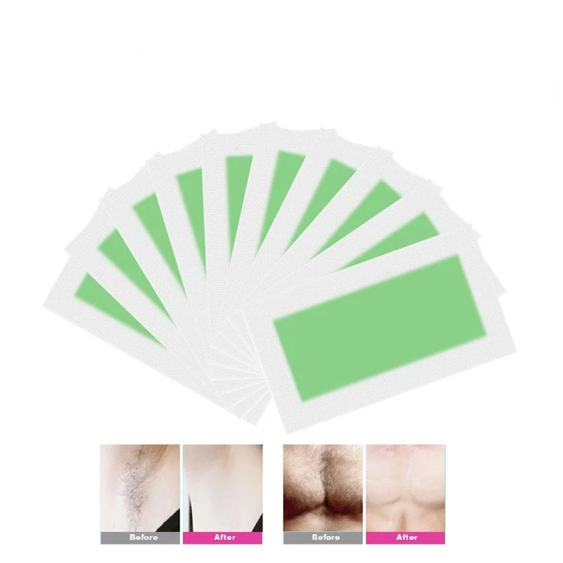 5pcs Multi Colors Professional Hair Removal Double Sided Cold Wax Strips Paper for Leg Body Face Wax Paper Wholesale