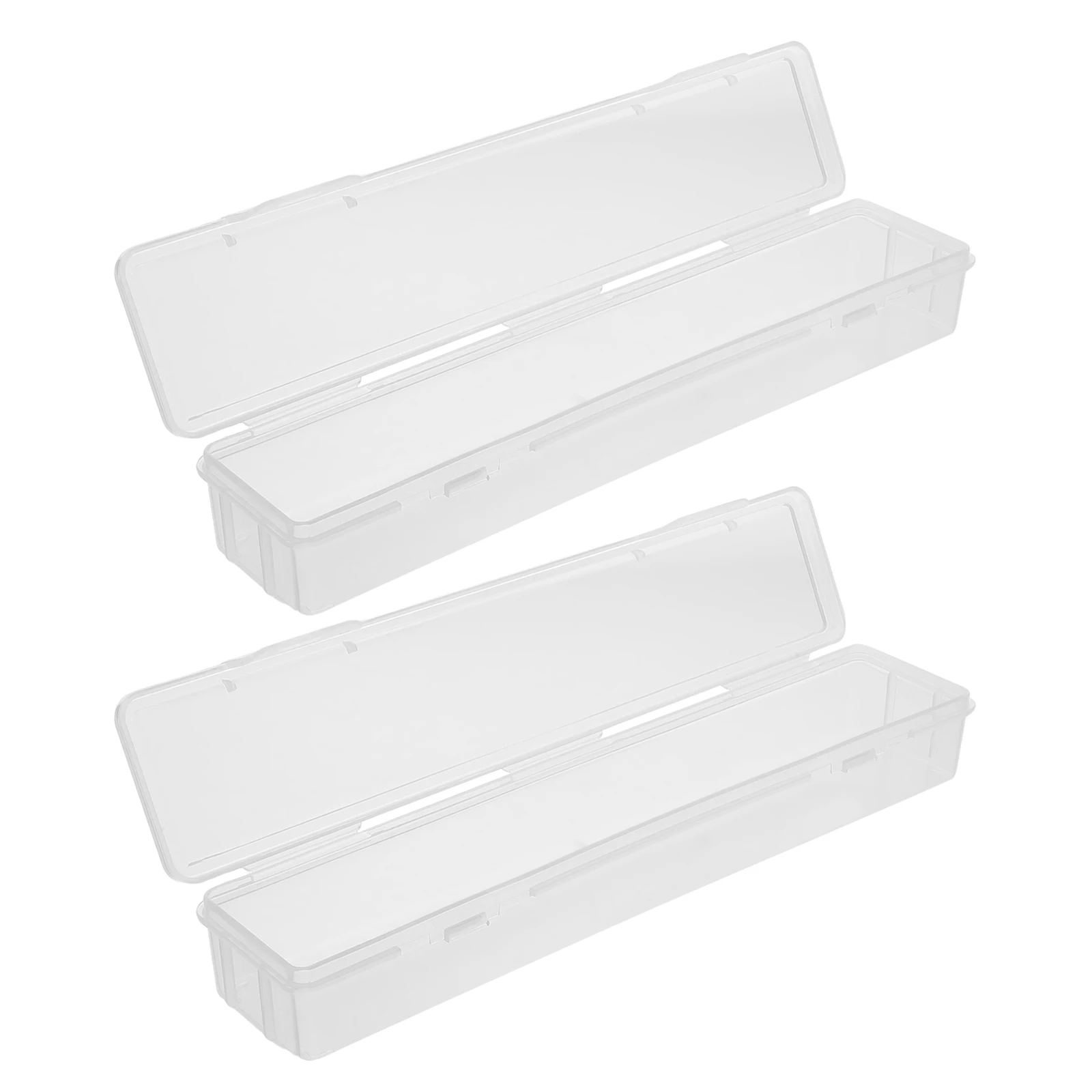 

2Pcs Multifunctional Storage Box Transparent Plastic Travel Organizer Toothbrush Toothpaste Electric Dustproof Portable Holder