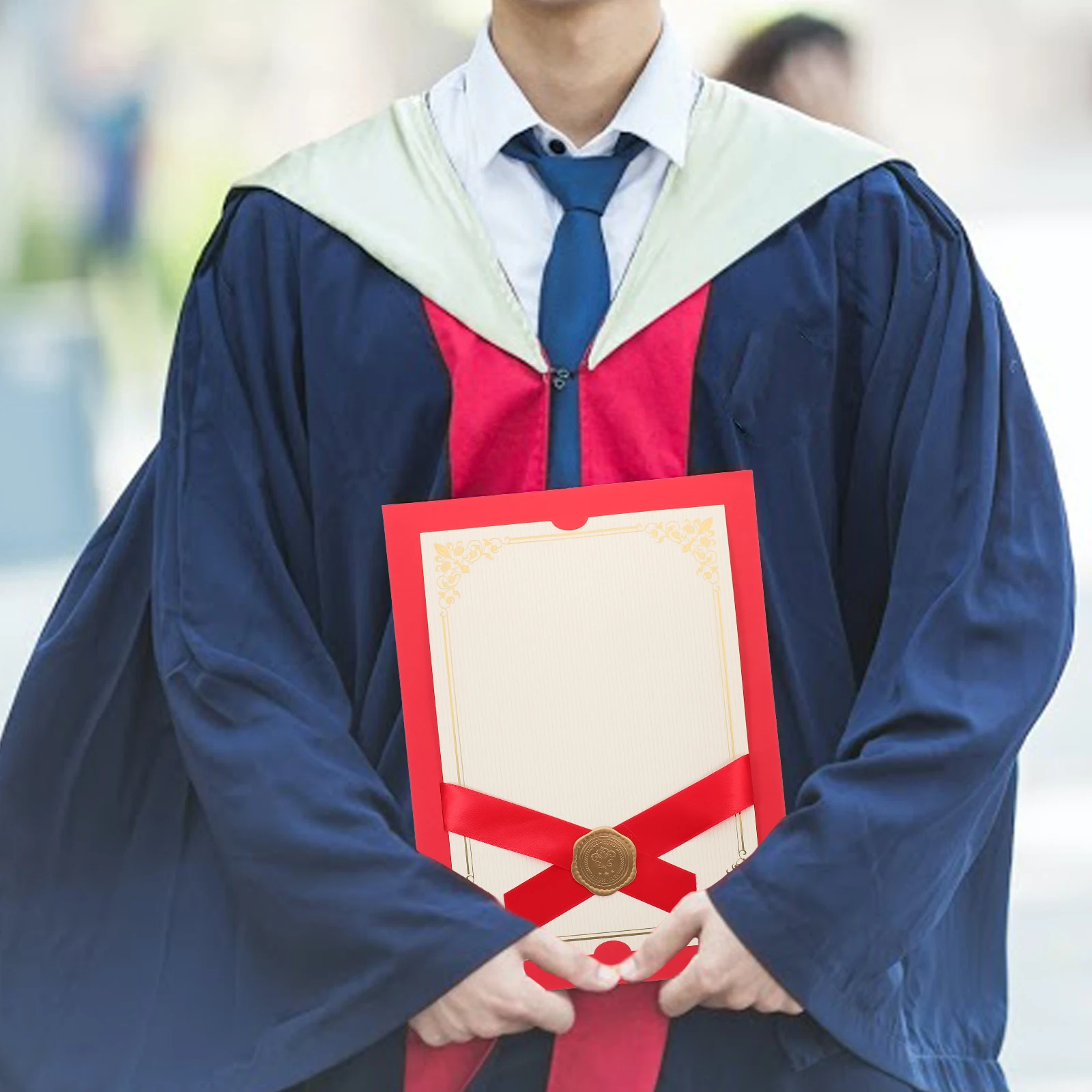 

Stamping Pattern Certificate Cover Paper Elegant Document Holder for Diplomas Awards Photos Certificate Holders