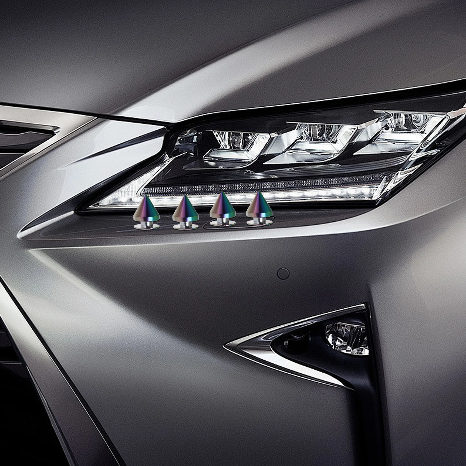 

1Set Vehicle Bumper Quick Release Screws Sturdy Aluminum Alloy Fastener Kit Front Rear Automotive Accessories Vehicle Accessory