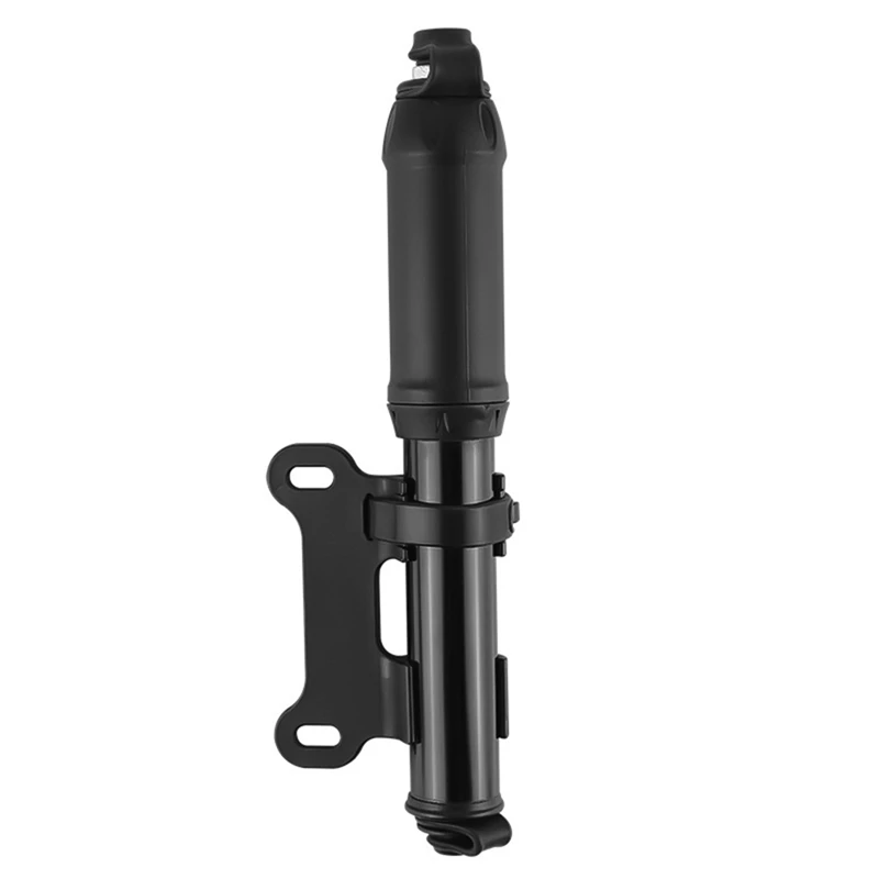 1Set Bicycle Pump Motorcycle Electric Bicycle Mountain Bike High-Pressure Pump Mini Ball Cycling Air Hand Pump Black