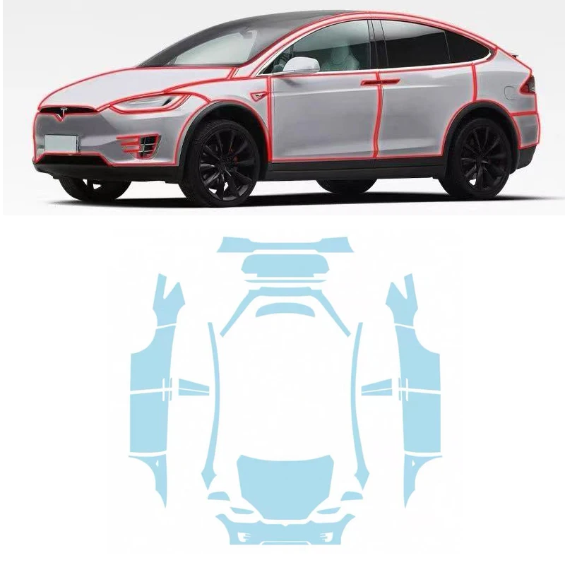 

Для Tesla Model X 8,5Mil предварительно вырезанный PPF полная защита краски автомобиля ТПУ PPF пленка прозрачный бюстгальтер автомобильные аксессуары