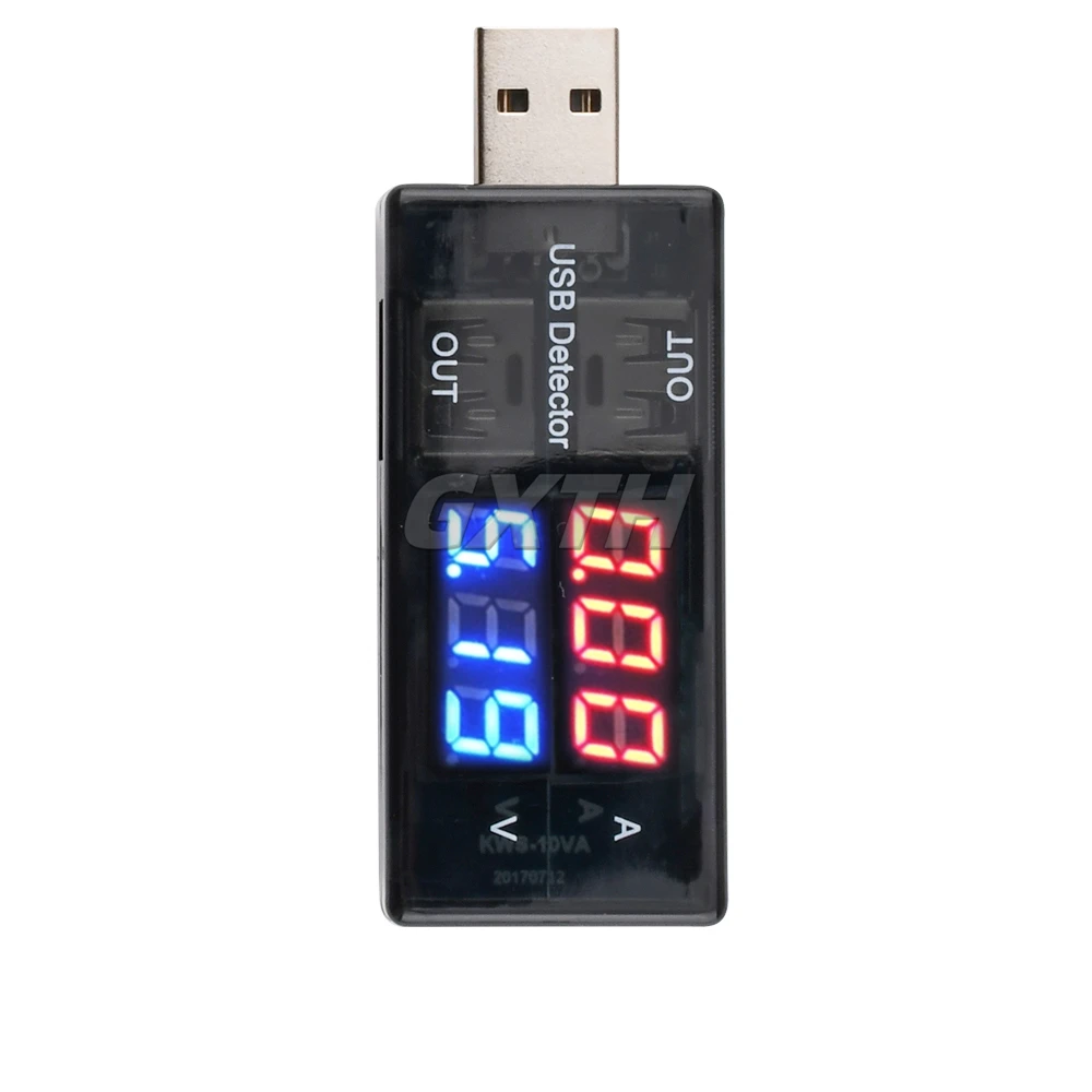 Dual Digital USB Current Voltage Charging Tester Battery Voltmeter Ammeter Charger Mobile Power Charging