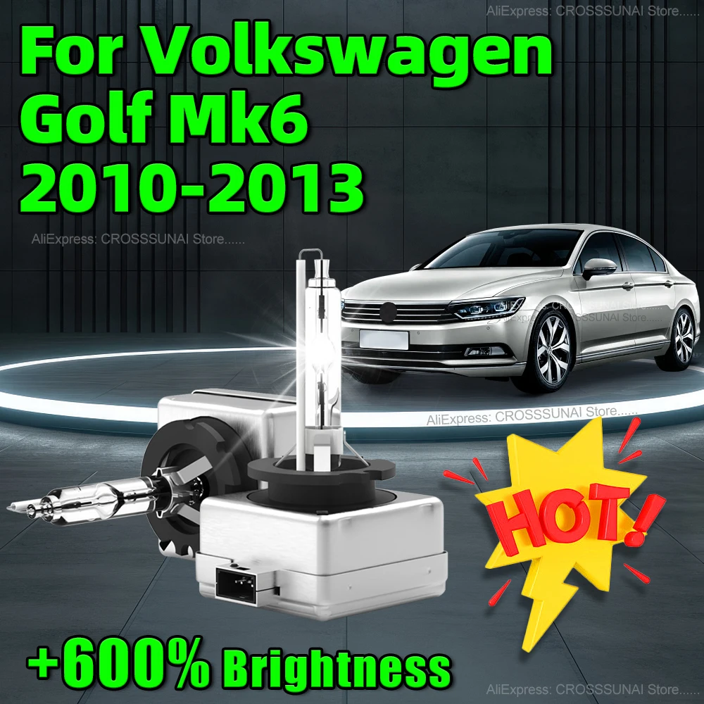

8000LM Xenon HID Car Bulb Replacement 6000K Upgrade Lamp D1S Headlight For Volkswagen Golf Mk6 2010 2011 2012 2013