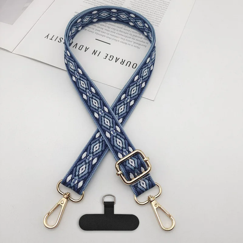 Mobile Phone Lanyards Can Be Wholesale New Ethnic Style Adjustable Neck Lanyards Mobile Phone Bags Straps Fixed Clips Anti-loss