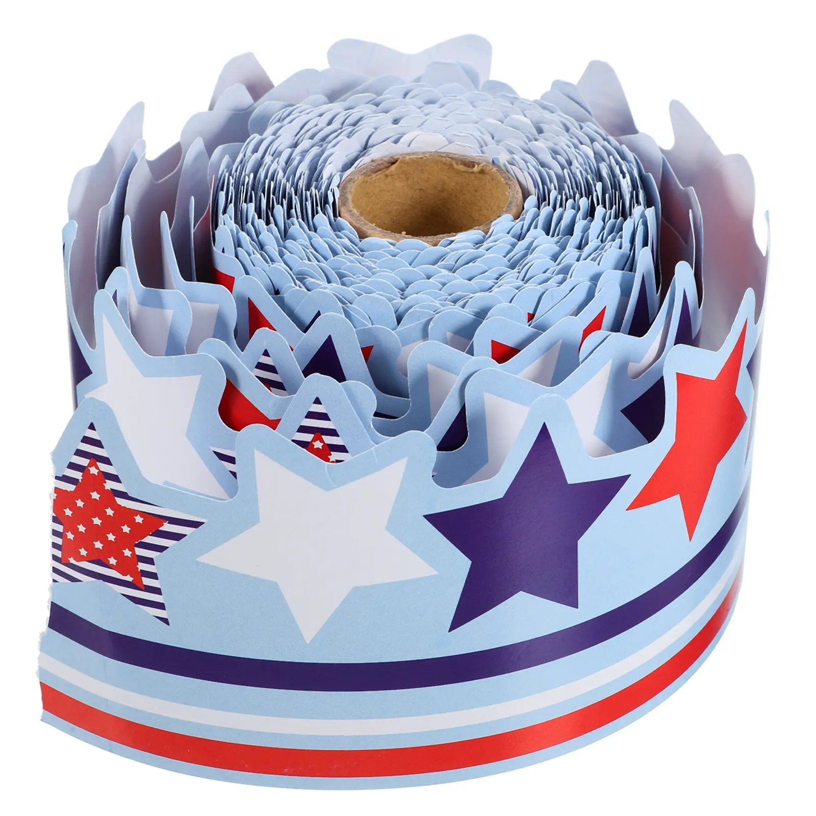 

1 рулон декоративной бумаги с звездным узором для оформления досок объявлений, школьных и домашних праздников, тематика Дня независимости