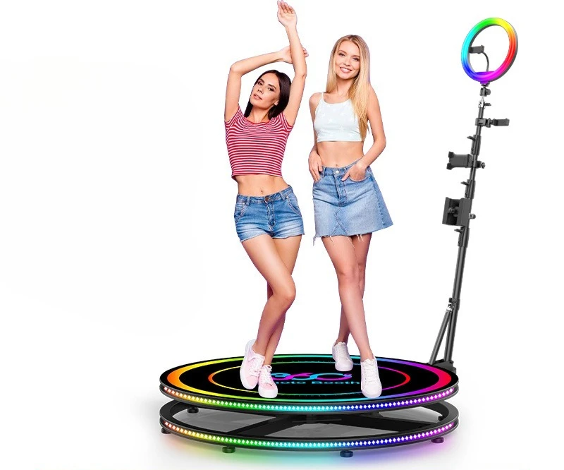 

360 ring shooting equipment, rotating around self-shooting small stage device