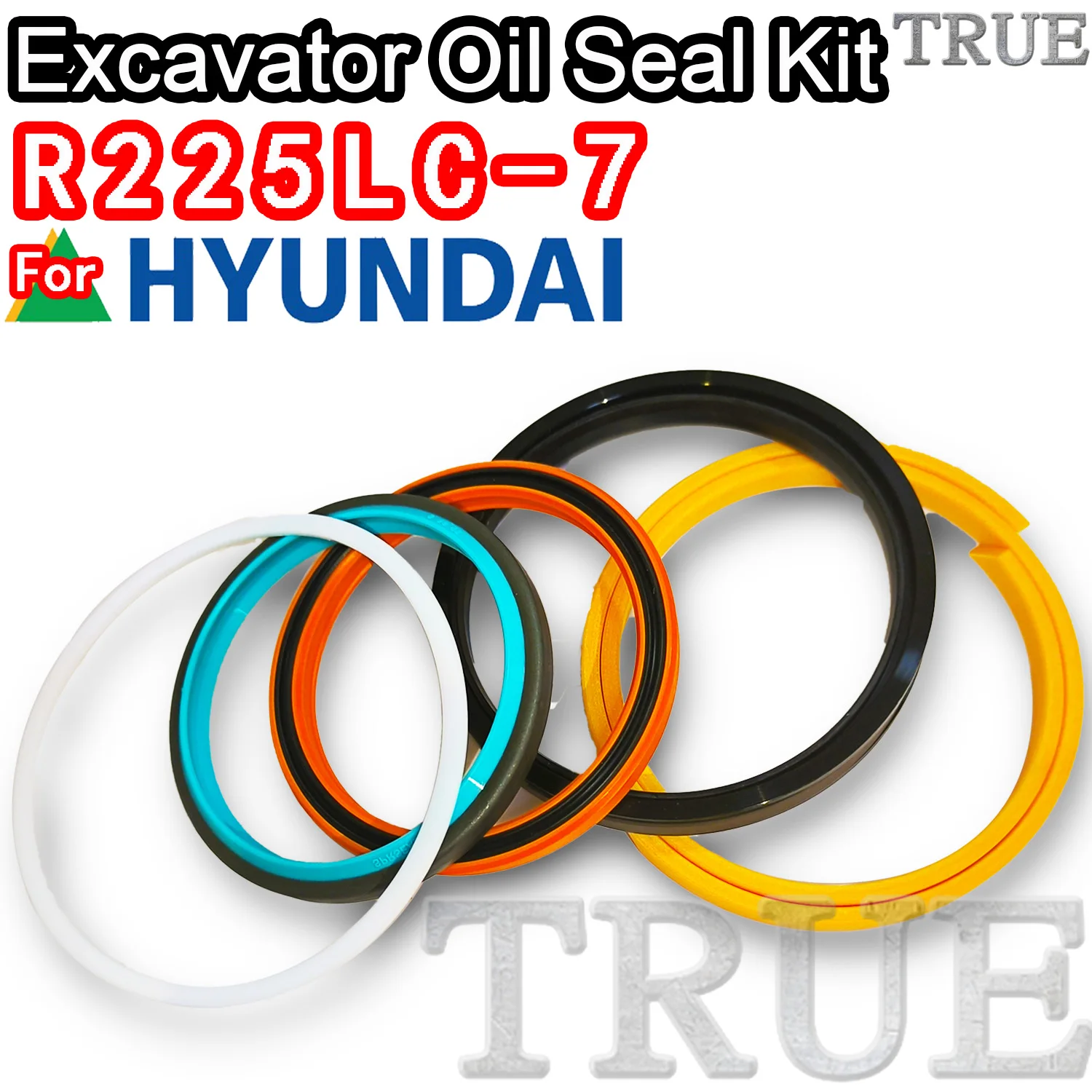 For R225LC-7 Hyundai Oil Seal Excavator Repair Kit R225LC 7 Engine O-ring Cylinder BOOM ARM Bucket Hydraulic Pump Digger Adjust