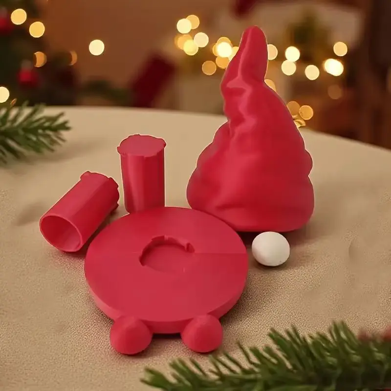 

Plastic Tissue Holder Cute Christmas Decorative Tissue Holder Santa Claus Tissue Holder Easy To Assemble For Desktop Office