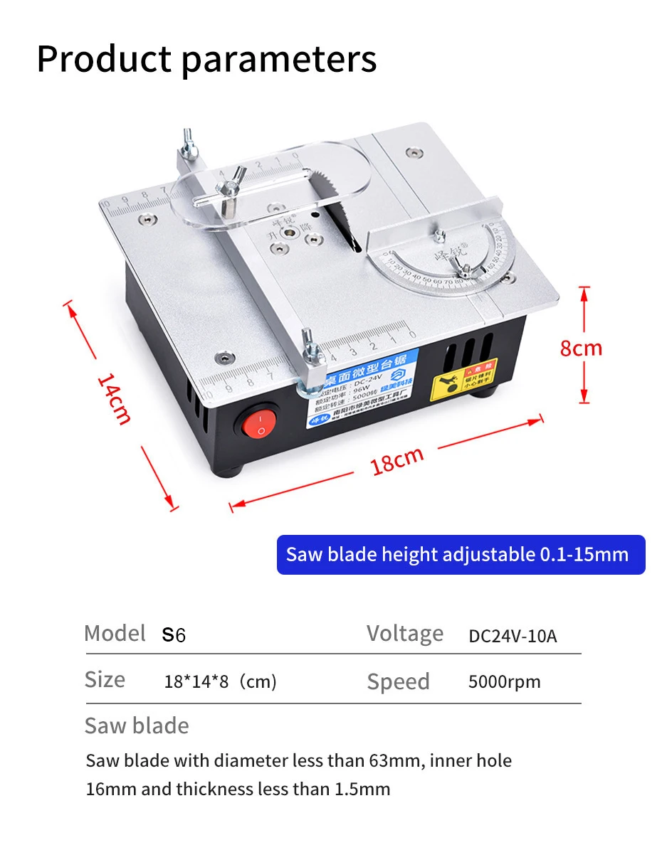 Multifunctional Table Saw with Polishing Machine,Mini Lift Saw for PCB Board Cut,Micro Electric Saw with Drill for Desktop Cut