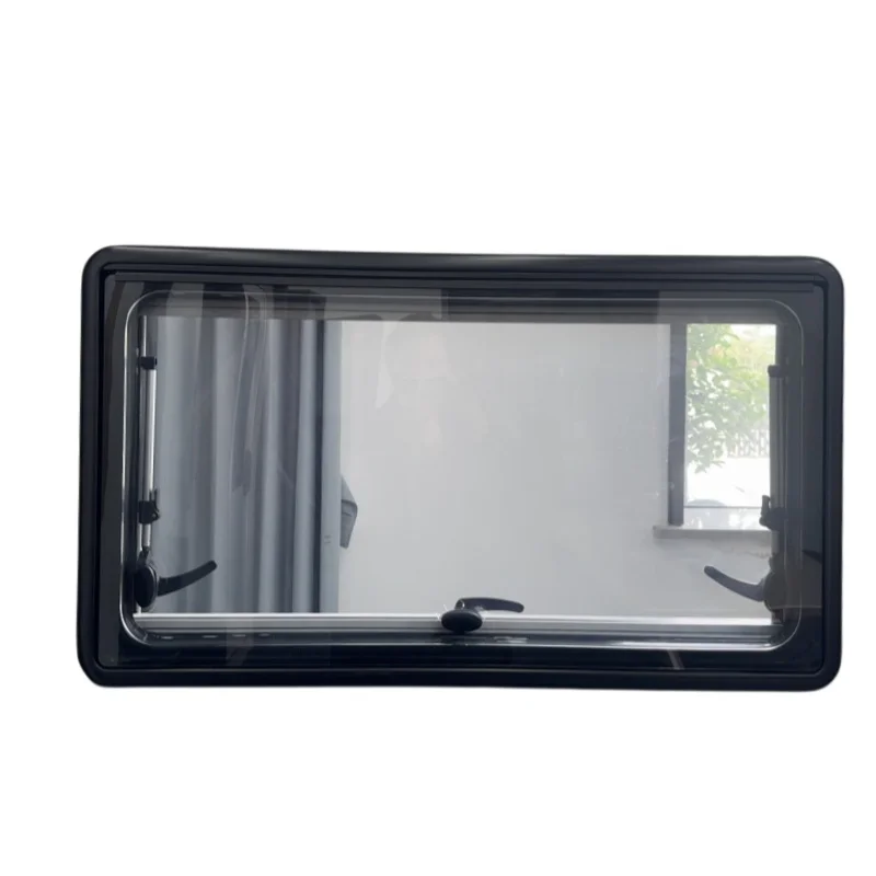 Caravan Push Out Side Window Double Insulated Glass Aluminum Frame, Multi-Angle Opening ECE Safety Approved view 5