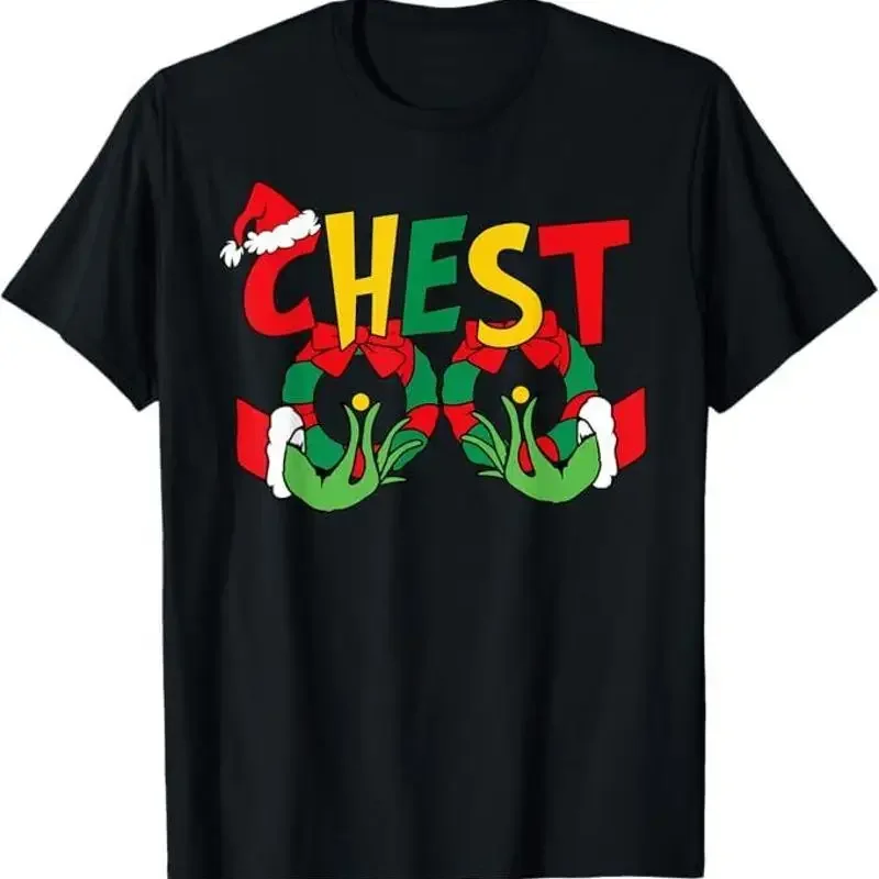 Chest Nuts Matching Chestnuts Funny Christmas Couples Nuts T-Shirt