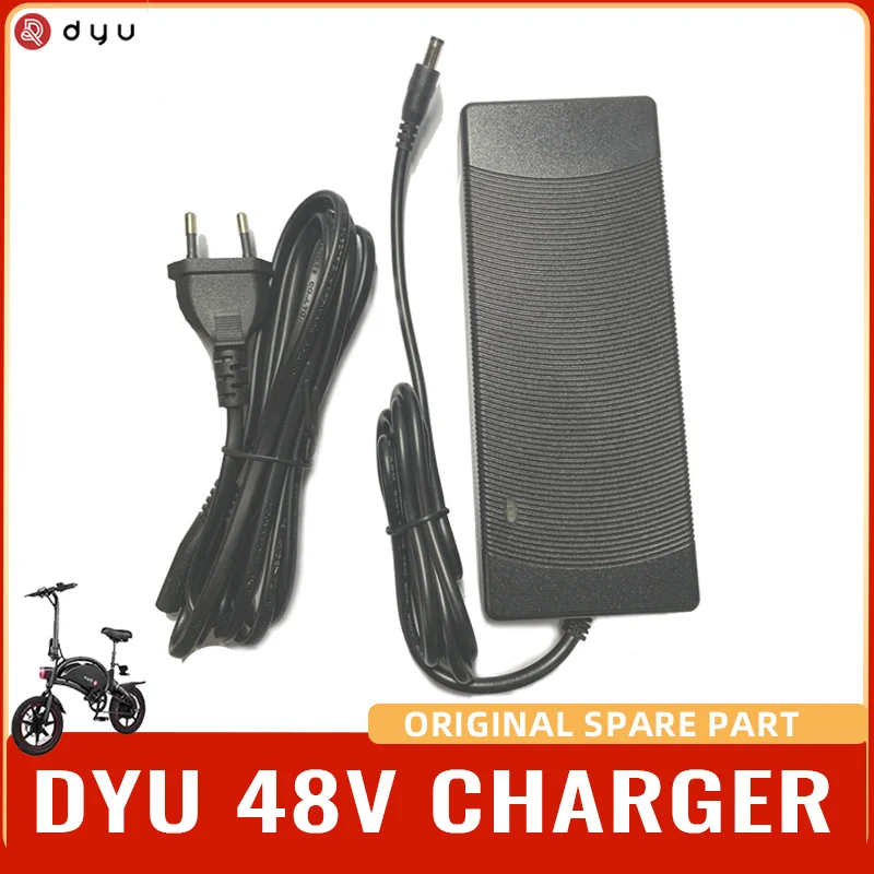 

Original DYU 48V Charger Output 54.6V 2A for DYU Electric Bike and JETSON Ebike