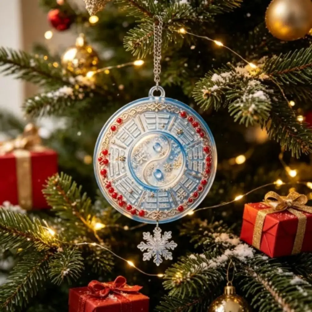 Lightweight Christmas Hanging Ornaments Acrylic Exquisite Appearance Xmas Tree Decorations Smooth Edges Shiny