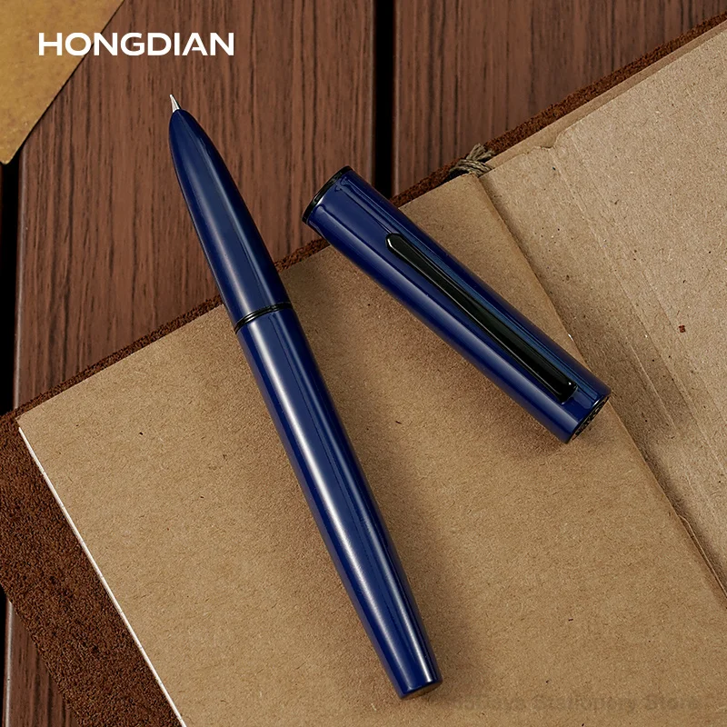 Hongdian C1 Exquisite Explorer Simple Classic Retro Fountain Pen  EF/F Hooded Nib School Office Supplies Writing Gift Pens