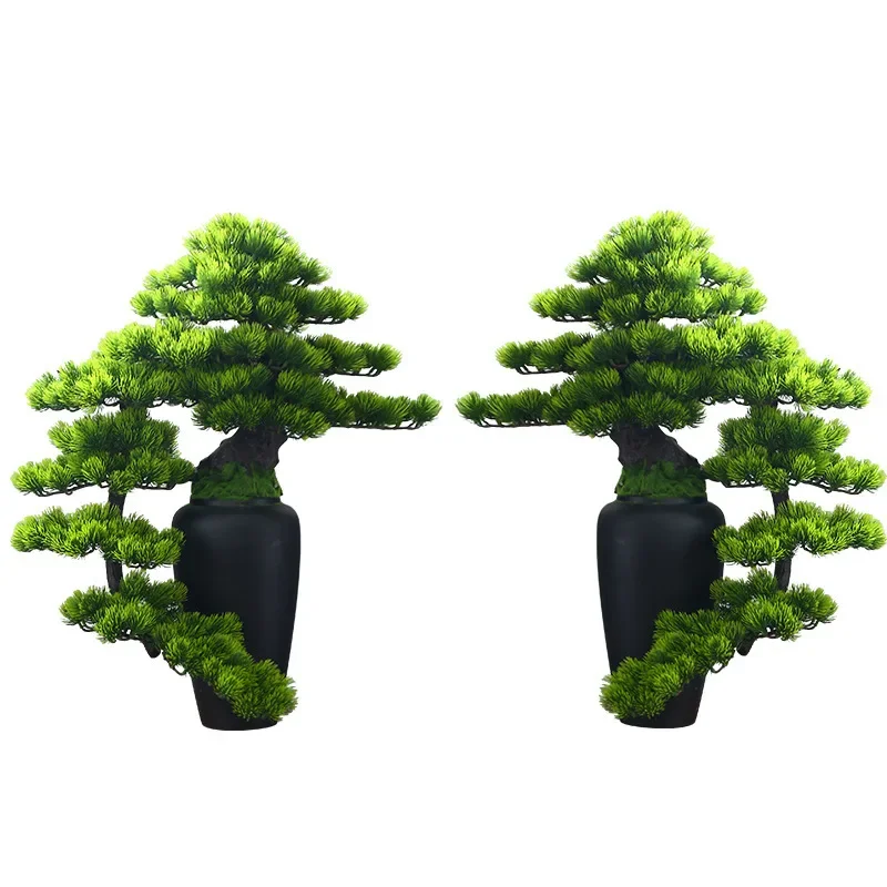 

Simulated green plants, welcome pine bonsai ornaments, living room porch cabinets, hotel decoration, zen soft decoration