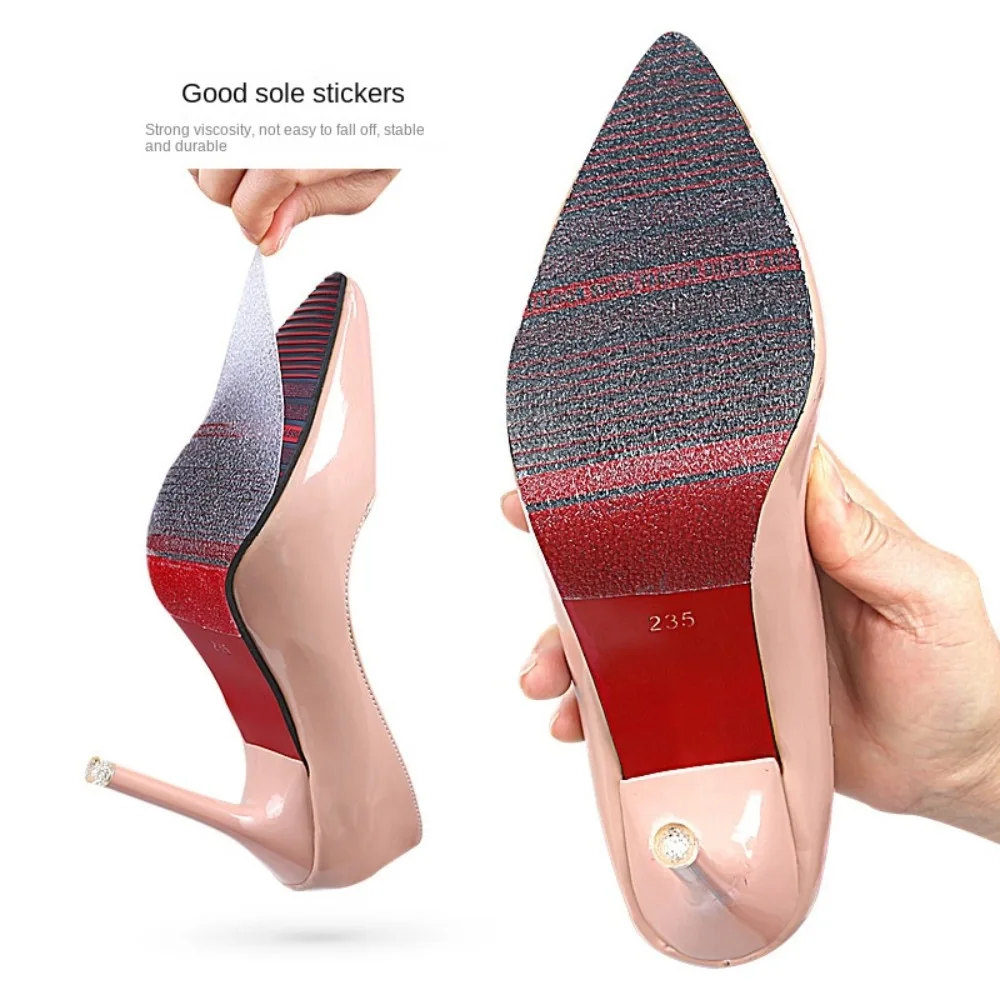 High Heel Sole Protective Film Anti Skid Women Soles Protector Stickers Forefoot Outsoles Pad Non Slip Sticker Anti-Slip Soles