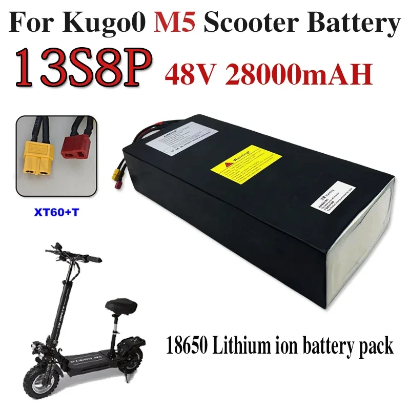 13S8P 48V 28AH for Kugoo M5 Kirin Electric Scooter/Bicycle Powerful Motor 18650 Original Lithium Battery