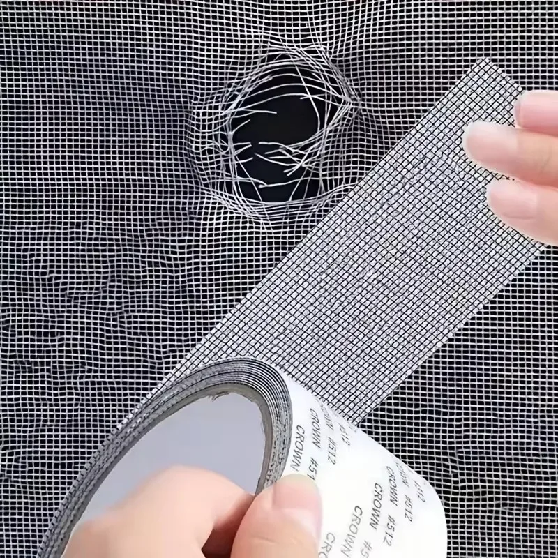 

Strong Window Screen Repair Tape Self Adhesive Mesh Tape Net Door Fix Patch Covering Up Holes Tears Anti-Insect Mosquito Mesh