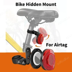 Soporte de bicicleta oculto para Airtag, montaje de tija de sillín de bicicleta antirrobo, rastreador GPS, soporte Reflector para Scooter Eléctrico