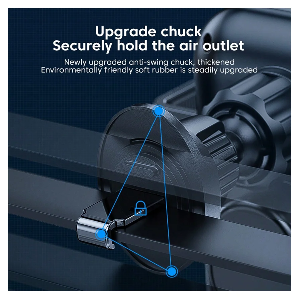 LED Magnetic Wireless Car Charger, MagSafe Fast Charging Phone Holder Mount for iPhone 12 13 14 15 16 17 Pro Max Series view 5