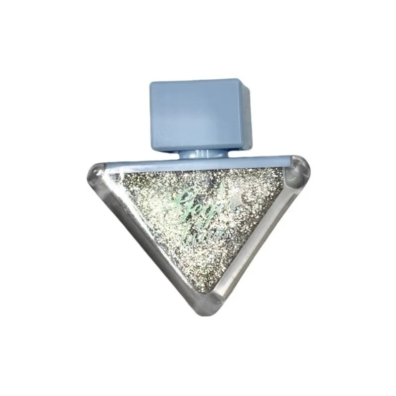 Sombra de ojos monocromática triangular creativa, brillo nacarado líquido, resaltador, barras de ojos líquidas de gusano de seda, maquillaje de ojos para mujer