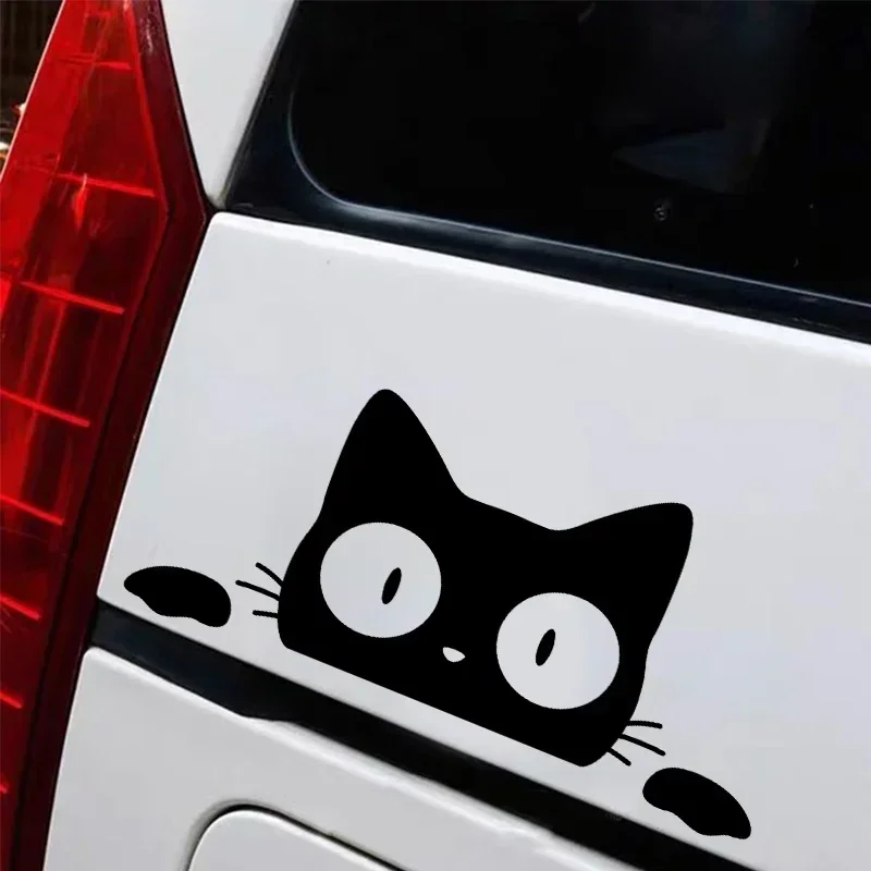 Cat seeking car styling, self-adhesive stickers on car windows, body, trunk, bumper fun beauty, scratch coverage