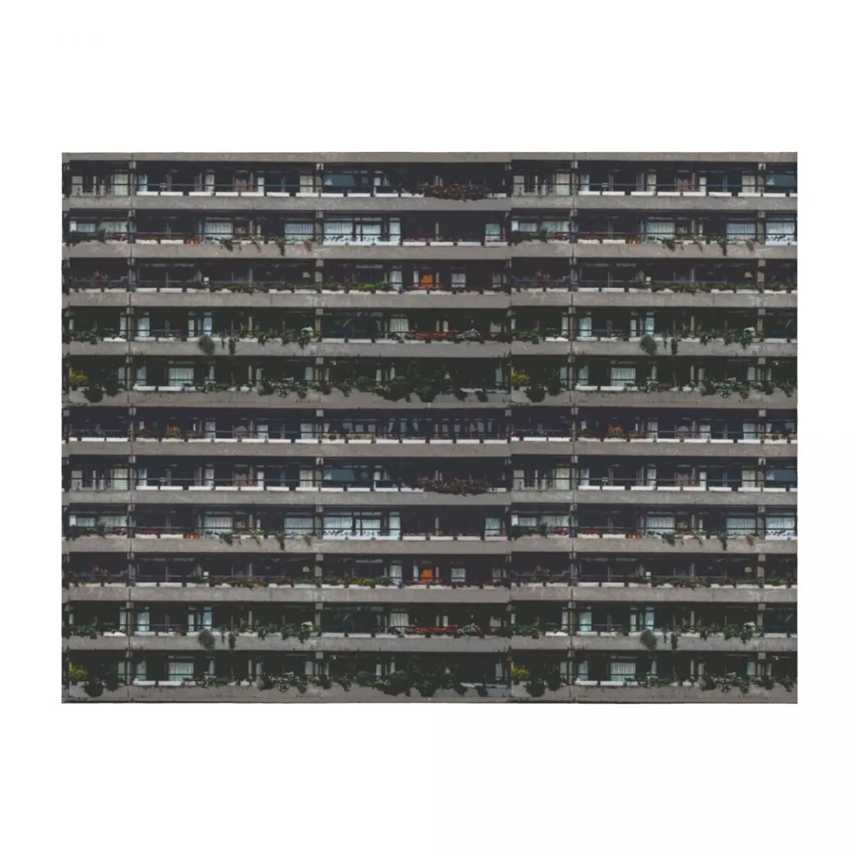 

Barbican Estate Close-up, London Brutalism (i) Throw Blanket Thermals For Travel for babies manga Soft Blankets