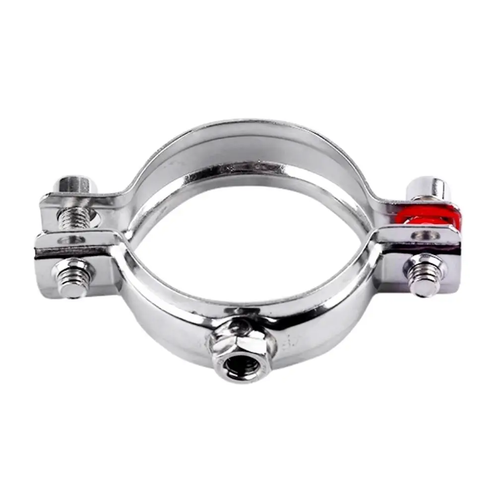 1Pcs OD 8-325mm Stainless Steel Pipe Bracket 304 Stainless Steel U-Shaped Pipe Clamp Adjustable Polished Pipe Support Bracket