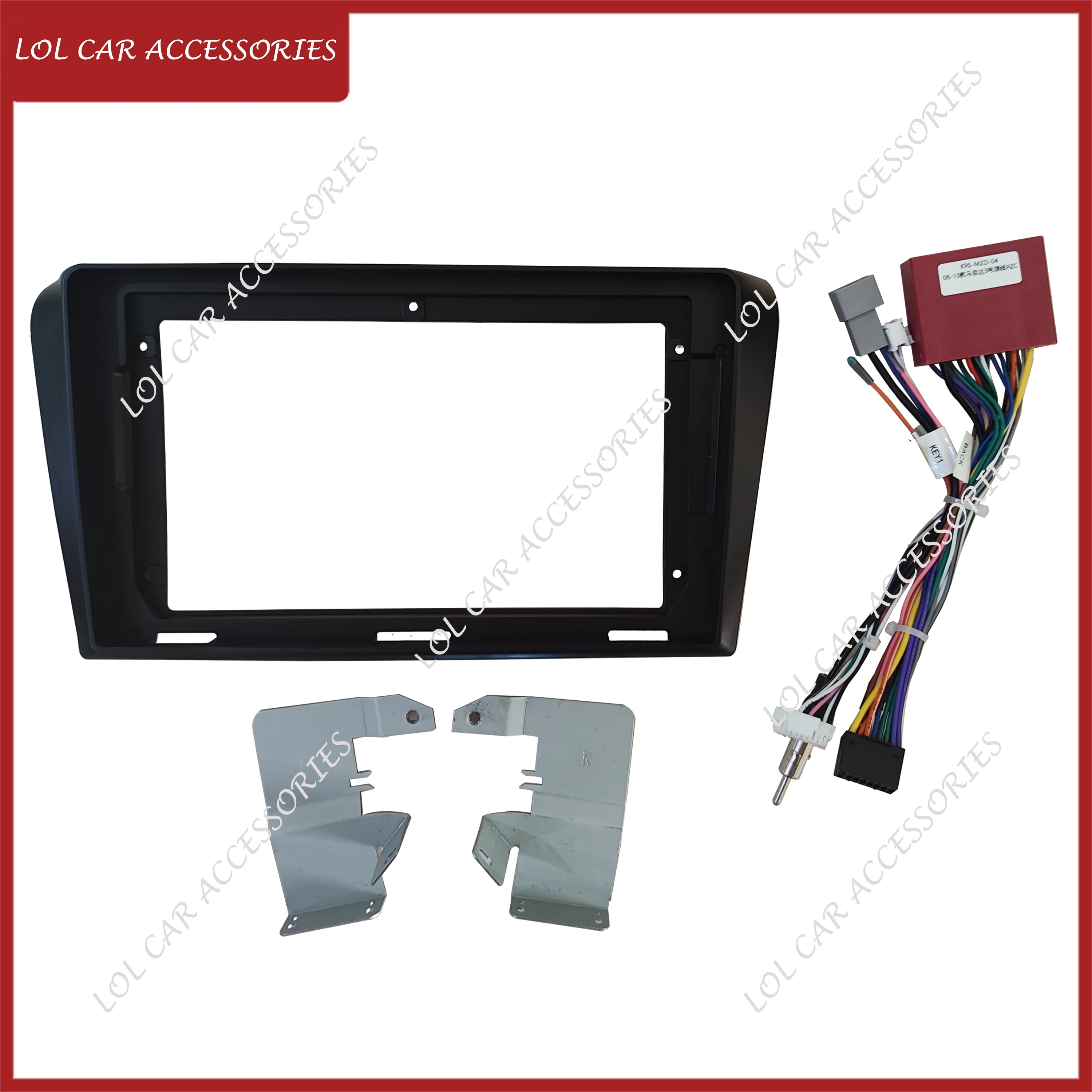 9 Inch For Mazda 3 2004-2009 Car Radio Stereo Android MP5 GPS Player Fascias Panel Frame 2 Din Head Unit Dash Board Cover