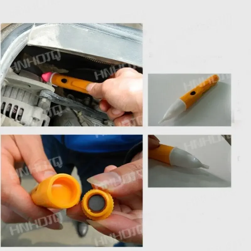 AE200 Auto Magneet Stick Tester LED Flitslicht Auto Relais Testen Magnetische Testpen