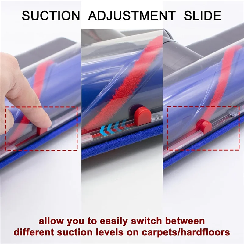 

A005-Cleaner Replacement With LED Lights For Dyson V7 V8 V10 V11 V15 Direct Drive Head Quick-Release Head Cleaner Brushes
