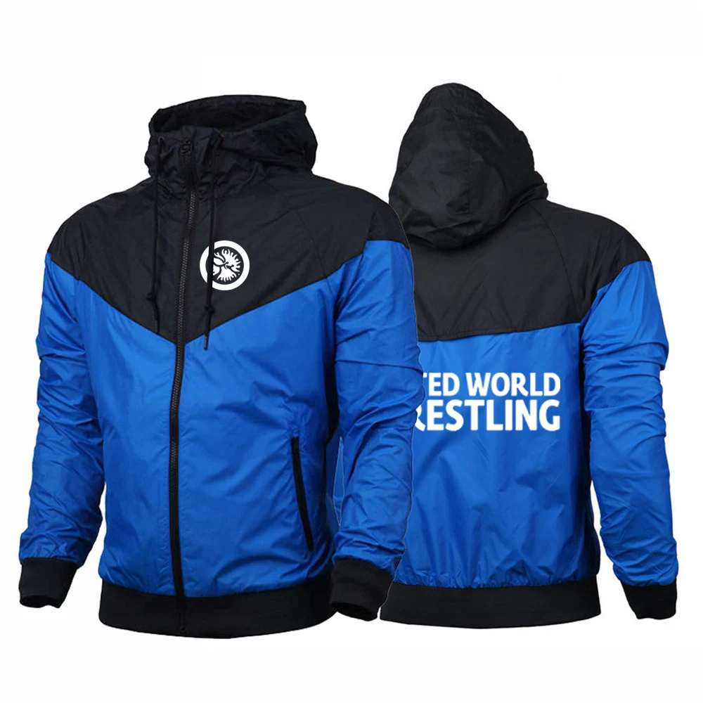 2025 Simple Style Coat Spring And Autumn Man's High End Luxury Jacket United World Wrestling UWW Logo Print Premium Hoodies view 3