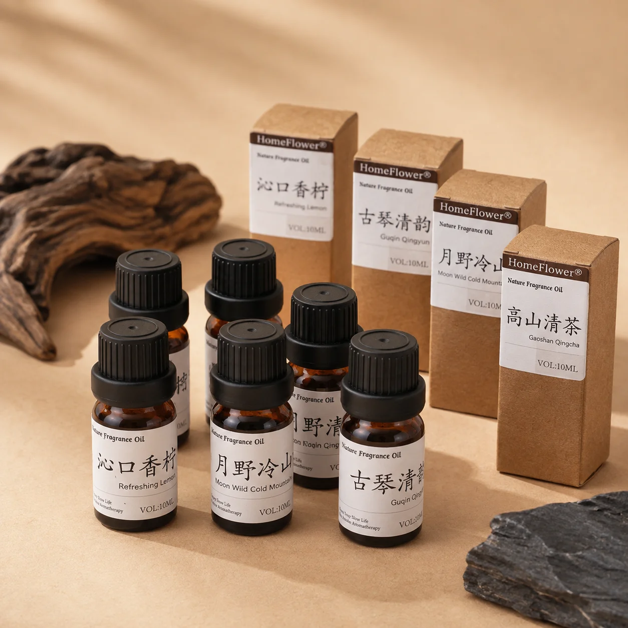 10ml Fragrance Oil for Aroma Wood Aroma Stone Diffuser Compatible Humidifier Home Fragrance Scent Oil