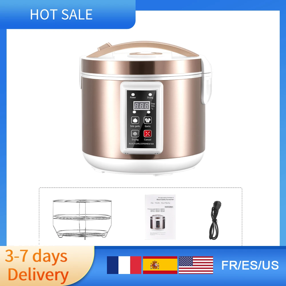 5L Black Garlic Fermenter Electric Garlics Smart Fermentation Machine Automatic Zymolysis Zymosis Pot Natto Yogurt Maker