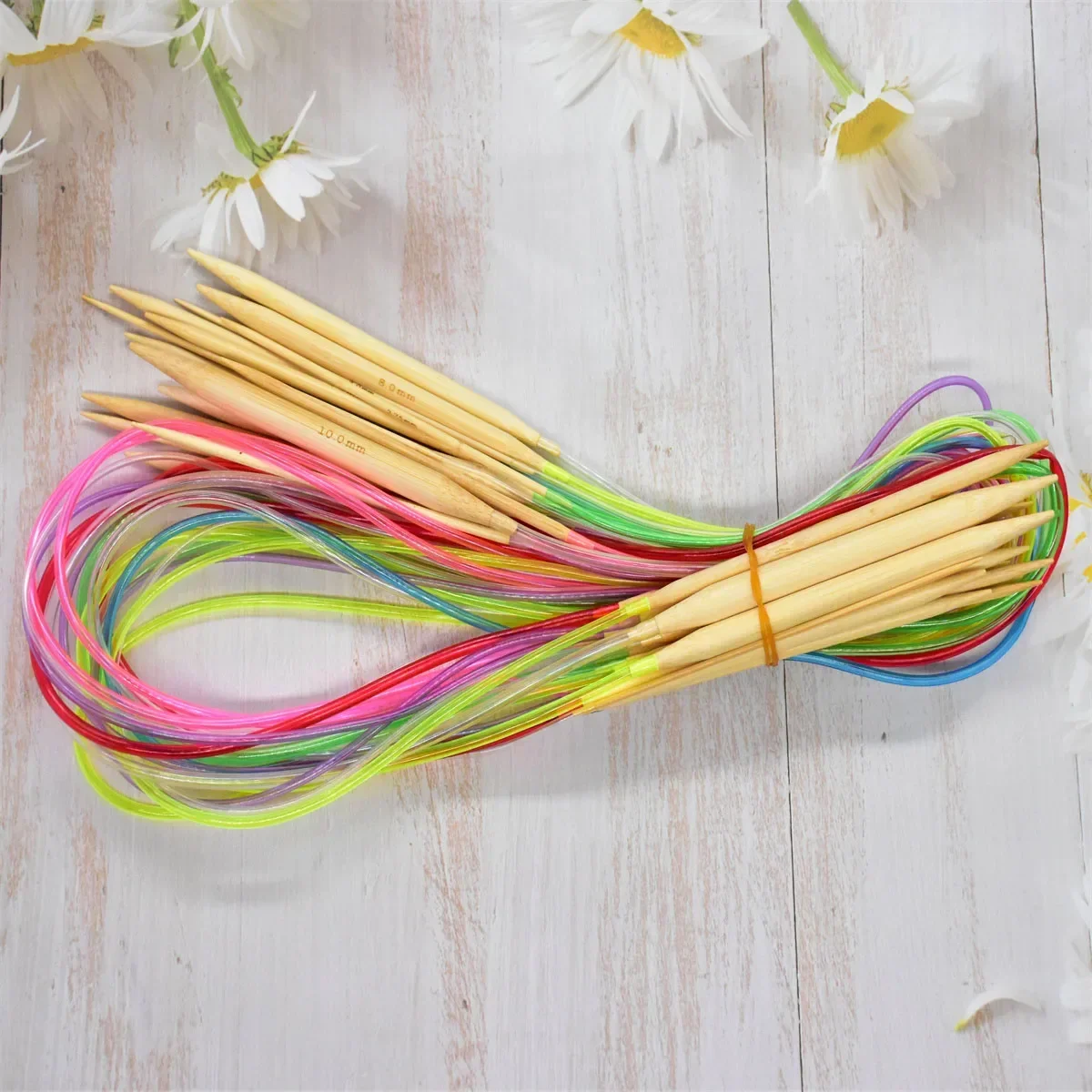 18Pcs/Set Circular Knitting Needles Bamboo Crochet