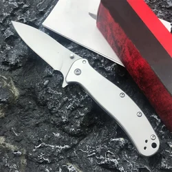 Military 1730 Folding Knife 440C Blade Gary Titanium Handle Edc Outdoor Hunting Survival Pocket Knife Multi Combat Tool