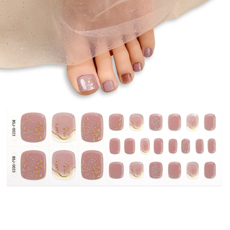 

Japan and Korea gel manicure sticker foot sticker UV light therapy semi-curing manicure sticker wholesale lighting semi-baked to