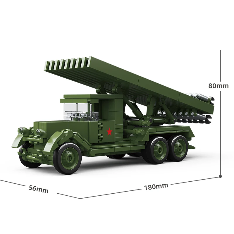 M270 MLRS Multiple Launch Rocket System Building Blocks Set, Modern Military Tracked Rocket Launcher Model, DIY Assemble Toy view 5