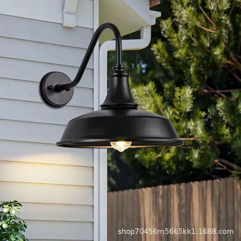 Outdoor Light Emitting Diode Wall Lamps Explosion Proof Barn Garden Villa Community Porch Corridor Lighting Fixtures Iron