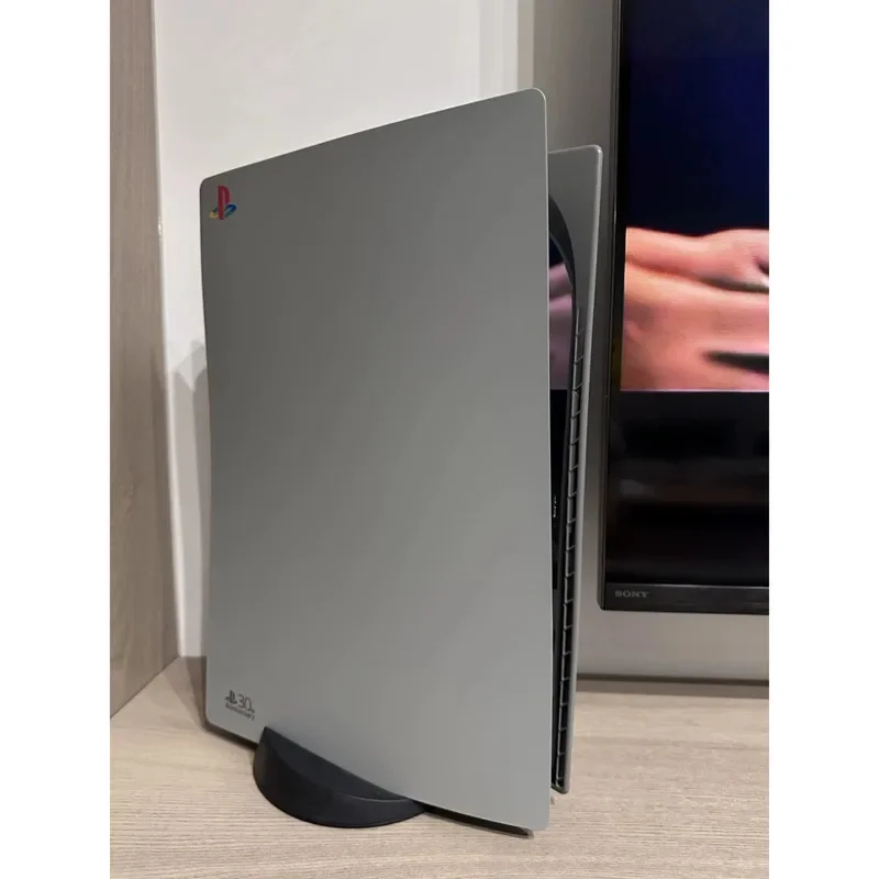 لـ PS5 إصدار الذكرى الثلاثين شل PS5 حافظة بديلة رمادية بلوري هدية عيد الميلاد