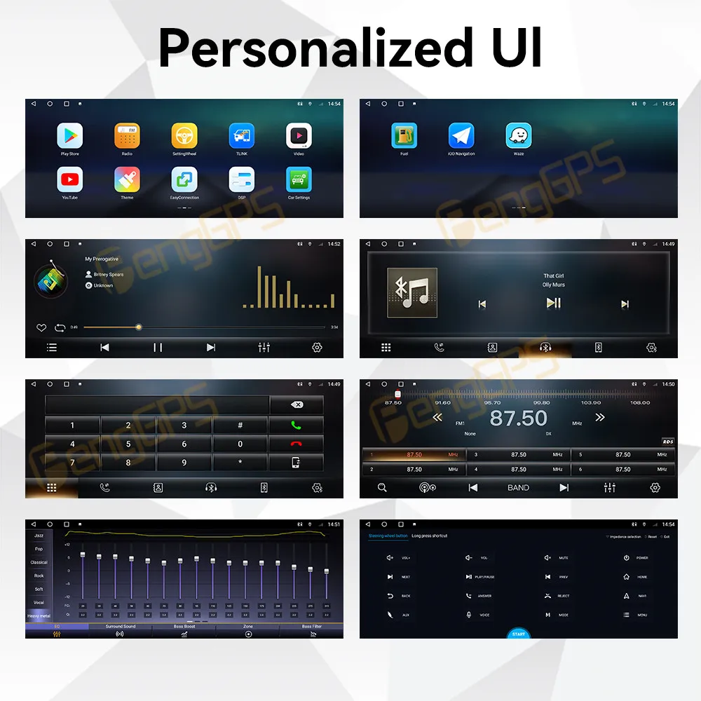 12.3 بوصة أندرويد 14 CarPlay راديو السيارة ل Hongqi H5 2018-2022 شاشة تعمل باللمس مشغل وسائط متعددة نظام تحديد المواقع والملاحة رئيس وحدة DSP السيارات
