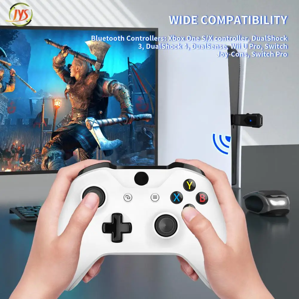 Jys-p5146 Switch Converter Wireless Controller สำหรับ PS5/PS4/PS4 PRO/PS4 SLIM/PS3/PC Mini สวิทช์เกมอุปกรณ์เสริม