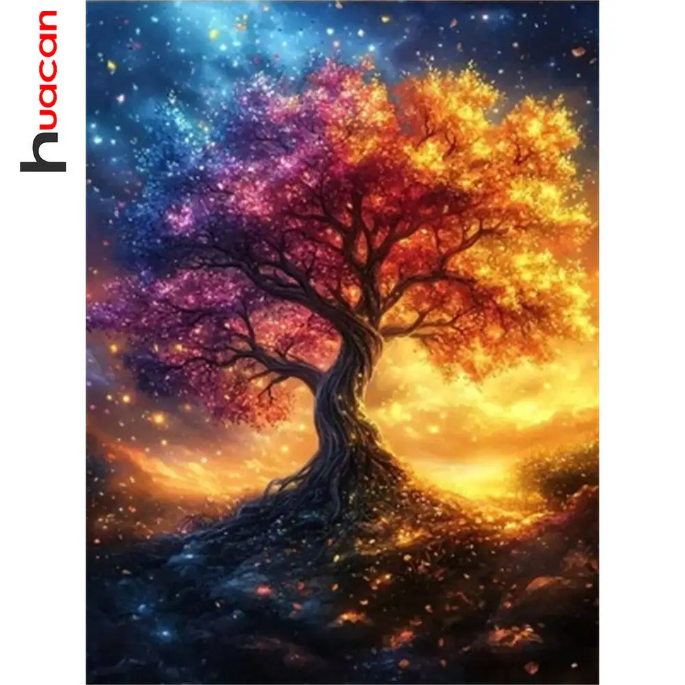 Huacan 2025, neue Kollektion, Diamant-Gemälde, Delphin, Himmel, Diamant-Stickerei, Meer, Sonnenuntergang, Mosaik, Kunst, Dekoration, Gemälde
