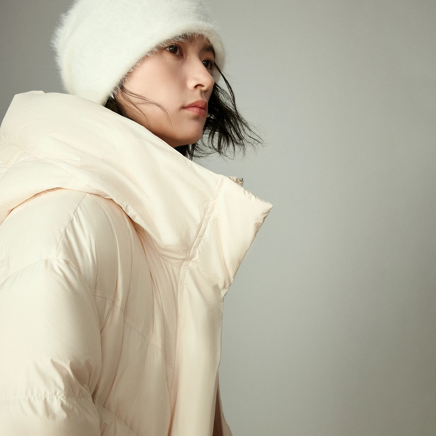 TOYOUTH سترات نسائية شتاء 2025 جديدة 90% أسفل الذكية عادية غامض اللون حجب ملابس خارجية فضفاضة دافئة #4