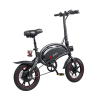 # For CAMORO DYU D3+ EU US STOCK Smart Electric Bike 14 Inch 250W 10Ah City E-Bike Folding E Bicycle With Pedals APP Control