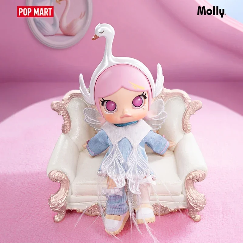 

POPMART MOLLY Change Qualitatively Swan Cute Anime Figure Blind Box Mystery Box Guess Bag Toys Doll Desktop Ornaments Collection