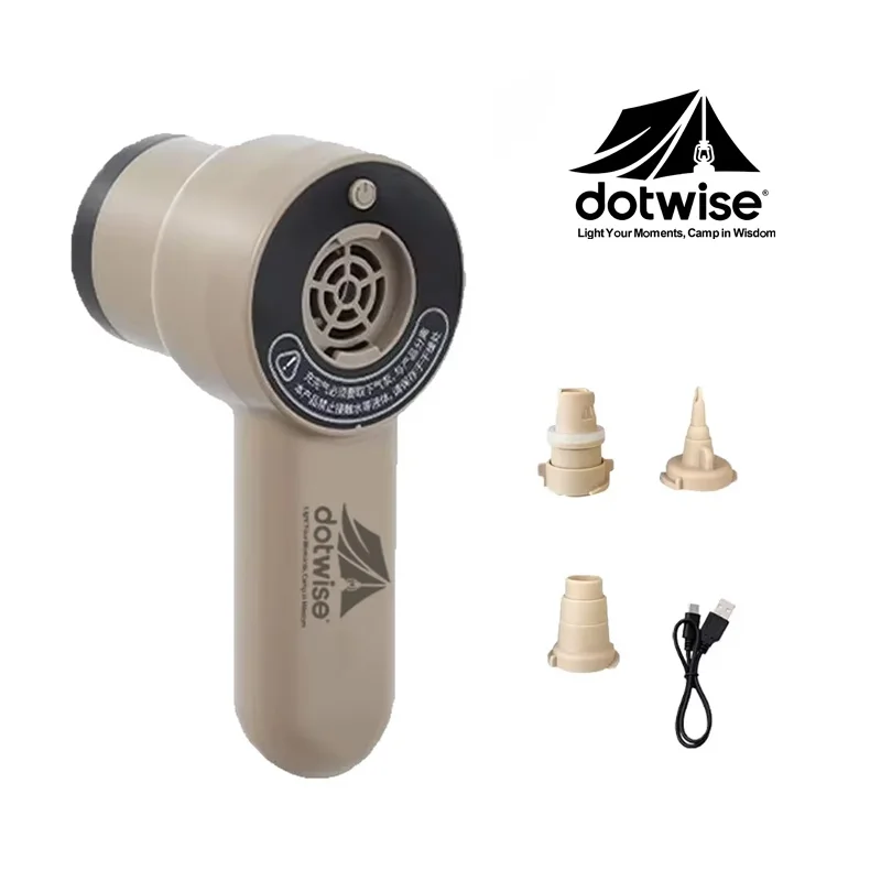 DOTWISE Bomba de aire eléctrica Motor sin escobillas Inflador inalámbrico Compresor de aire de alto flujo, para colchones de aire pequeños Kayak Paddle